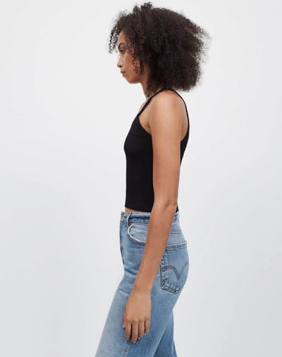 Shop Re/done Hanes Cropped Ribbed Tank In Xs