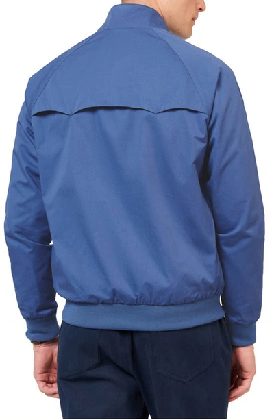 Shop Ben Sherman Signature Harrington Cotton Jacket In Riviera Blue