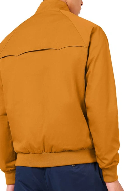 Shop Ben Sherman Signature Harrington Cotton Jacket In Mustard