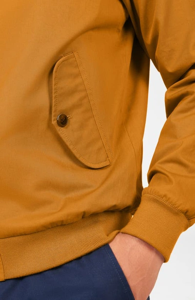 Shop Ben Sherman Signature Harrington Cotton Jacket In Mustard