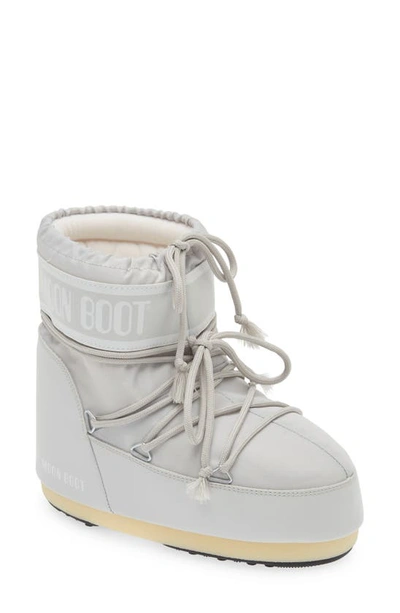 Shop Moon Boot Classic Low 2 Water Repellent Nylon Boot In Glacier Grey