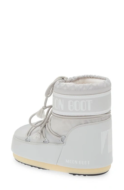 Moon Boot Classic Low 2 Water Repellent Nylon Boot In Glacier Grey