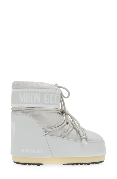 Shop Moon Boot Classic Low 2 Water Repellent Nylon Boot In Glacier Grey