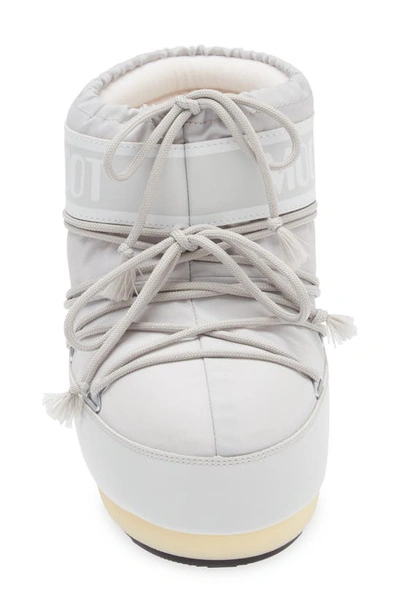 Moon Boot Classic Low 2 Water Repellent Nylon Boot In Glacier Grey