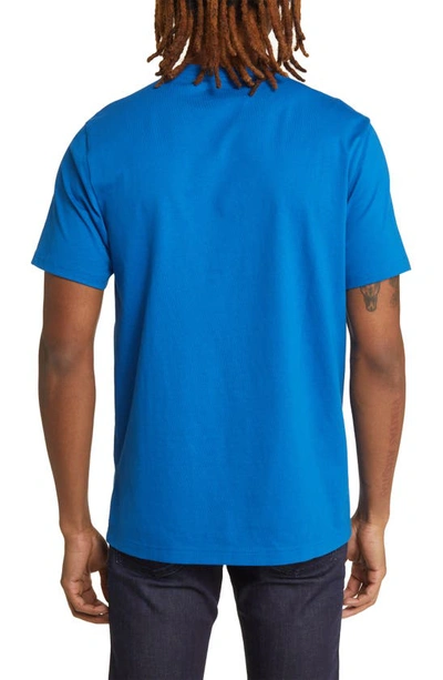 Shop Original Penguin Solid Organic Cotton T-shirt In Classic Blue
