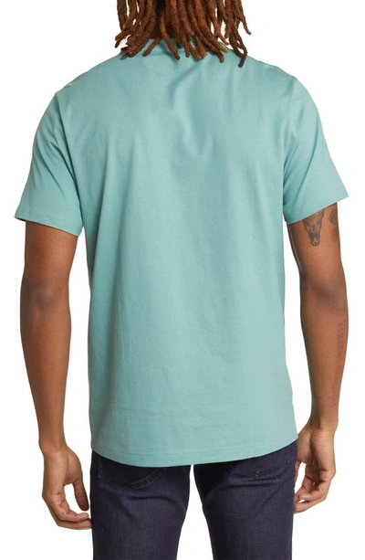 Shop Original Penguin Solid Organic Cotton T-shirt In Oil Blue
