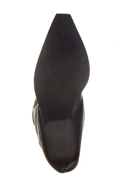 Azalea Wang Portabella Foldover Shaft Pointed Toe Bootie In Black