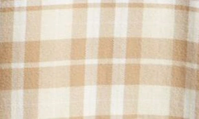 Shop Original Penguin Plaid Stretch Flannel Button-down Shirt In Oatmeal