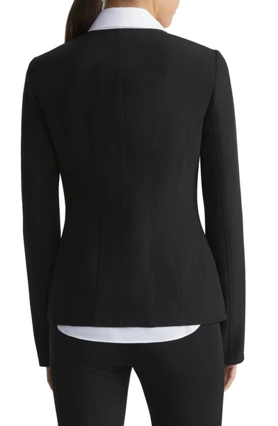 Lafayette 148 Plus-size Acclaimed Stretch Fitted Jacket In Black