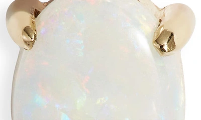 Poppy Finch Opal & Cultured Pearl Stud Earrings In 14kyg