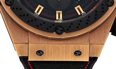 Shop Watchfinder & Co. Hublot  2011 Big Bang King Power Chronograph Fabric & Rubber Strap Watch,  In Black