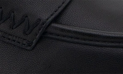 Shop Aerosoles Cetara Wedge Penny Loafer In Black Leather