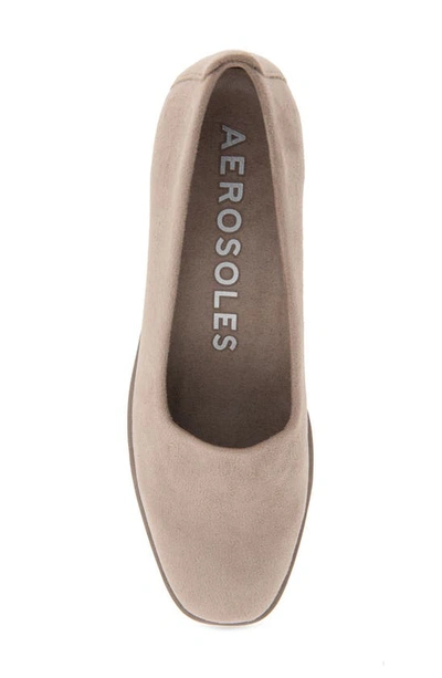 Shop Aerosoles Cowley Wedge Slip-on In Trench Coat Faux Suede