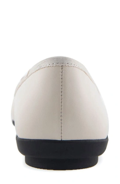 Shop Aerosoles Dumas Pointed Toe Ballet Flat In Eggnog Leather