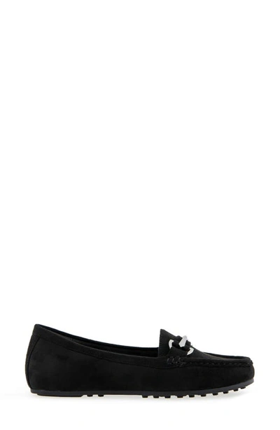 Shop Aerosoles Day Drive Moc Driver In Black Faux Suede