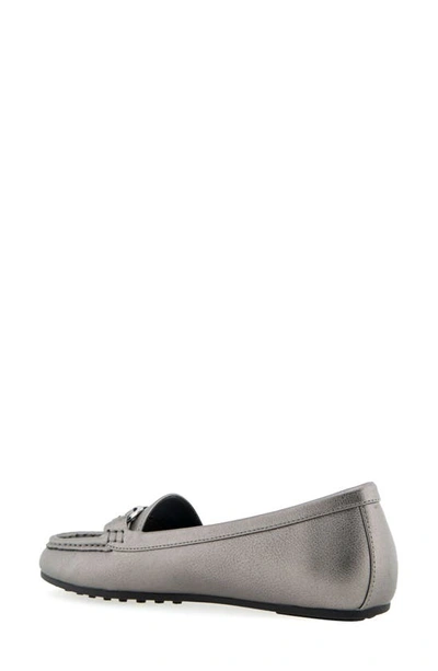 Aerosoles Women's Day Drive Faux Leather Loafers In Graphite Pu Leather