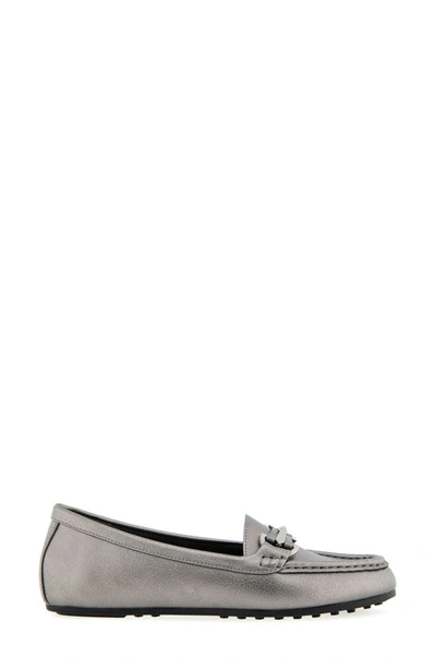 Aerosoles Women's Day Drive Faux Leather Loafers In Graphite Pu Leather