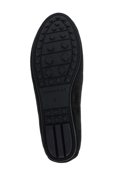 Aerosoles Deanna Tassel Loafer In Black Faux Suede