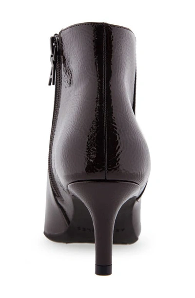 Shop Aerosoles Edith Faux Leather Bootie In Java Patent Pu