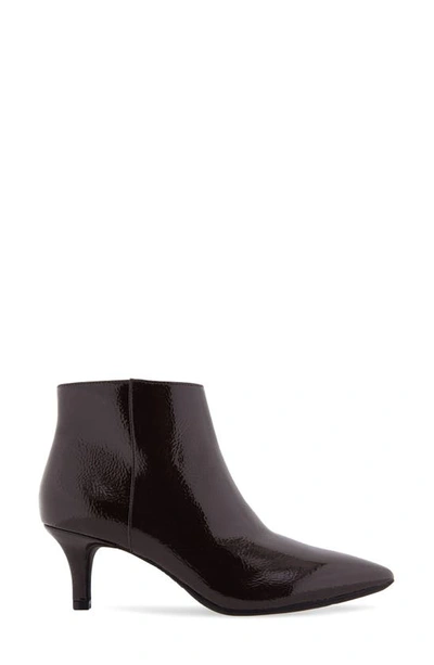 Shop Aerosoles Edith Faux Leather Bootie In Java Patent Pu