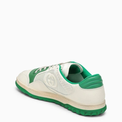 Shop Gucci Low Mac80 White/green Sneaker Men