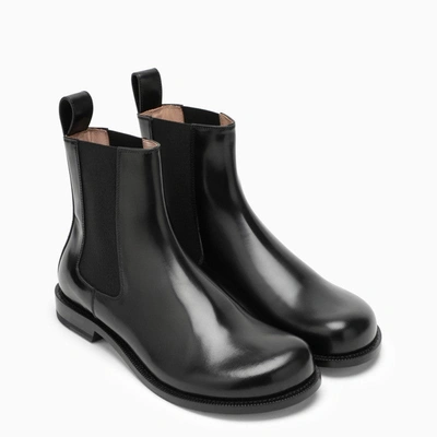 Shop Loewe Campo Black Leather Boot Women