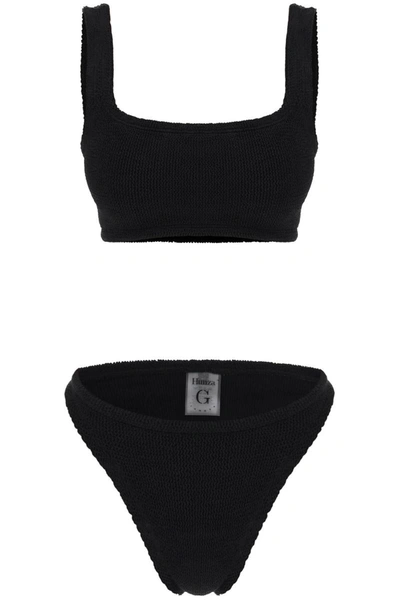 Shop Hunza G . Xandra Bikini Set In Black
