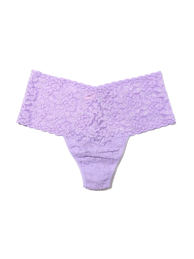 Shop Hanky Panky Retro Lace Thong In Purple