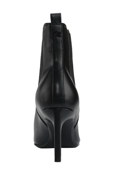 Calvin Klein Samara Open Toe Bootie In Black