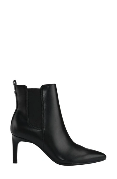 Calvin Klein Samara Open Toe Bootie In Black