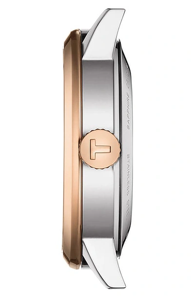 Shop Tissot Classic Dream Automatic Bracelet Watch, 42mm In Silver/rose Gold
