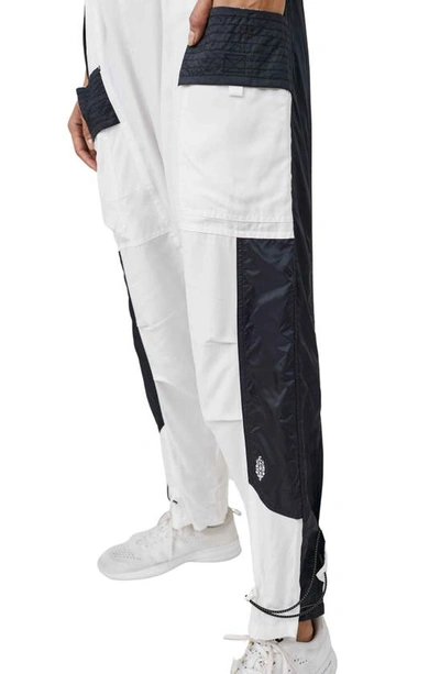 Shop Fp Movement Tricked Out Colorblock Cargo Pants In White Combo