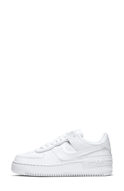 Shop Nike Air Force 1 Shadow Sneaker In White/ White/ White