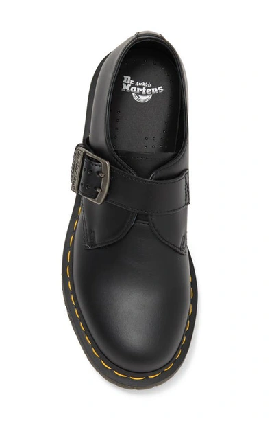 Dr. Martens' 1461 Monk Strap Loafer In Black Classic Pull Up