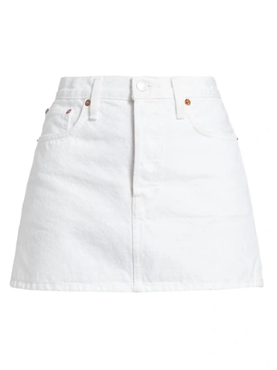 Shop Re/done 90s Mini Skirt In White