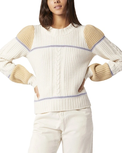 Shop Joie Ivor Wool Sweater In White