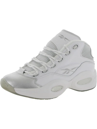 Shop Reebok Question Mid Mens Fitness Workout Basketball Shoes In Multi