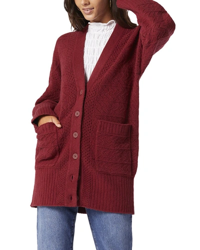Shop Joie Brea Wool-blend Cardigan In Brown