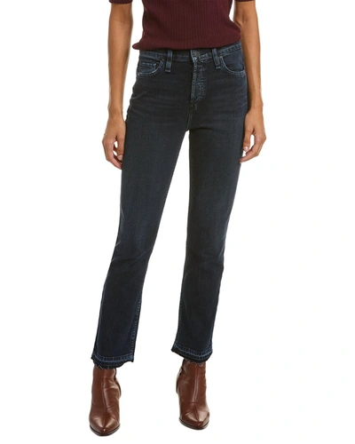 Shop Hudson Jeans Holly High-rise Basin Straight Ankle Jean In Blue