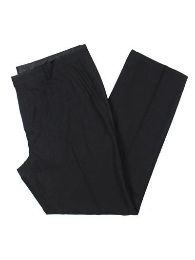 Shop Paisley & Gray Mens Satin Trim Suit Separate Suit Pants In Black