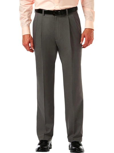 Shop Haggar Cool 18 Pro Mens Classic Fit Non Iron Dress Pants In Grey