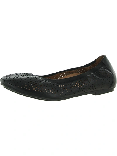 Shop Vionic Robyn Womens Slip On Leather Ballet Flats In Black