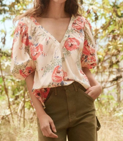 Shop The Great The Bungalow Top In Echo Rose Print In Multi