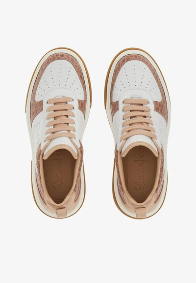Ferragamo Multicolor Gancini Sneaker In Multicolor