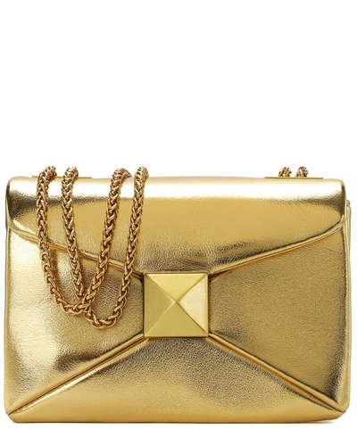Shop Tiffany & Fred Smooth Leather Shoulder Bag In Gold