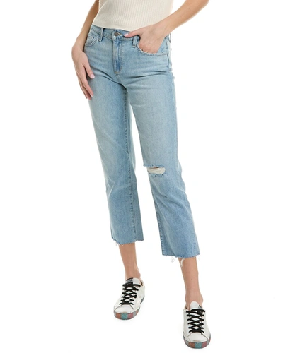 Shop Joe's Jeans The Lara Mid-rise Wayfarer Cigarette Crop Jean In Blue