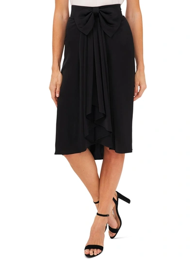 Shop Cece Holiday Affair Womens Asymmetric Hi Low Wrap Skirt In Black