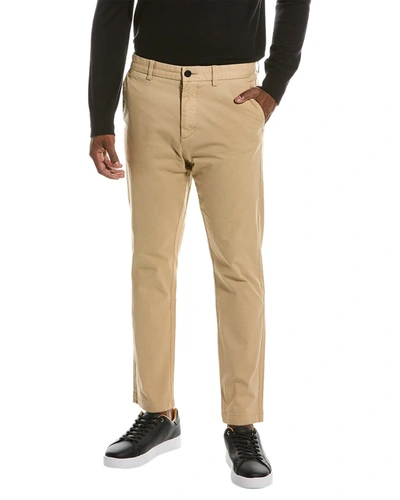 Shop Hugo Boss Solid Trouser In Beige