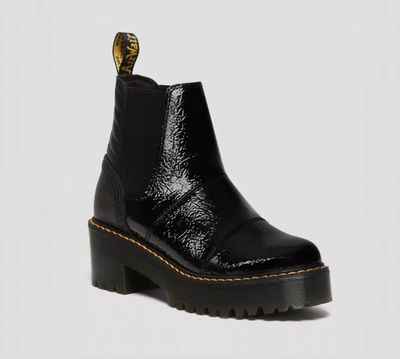 Shop Dr. Martens' Rozalie In Black Distressed Patent + Melbourne In Multi