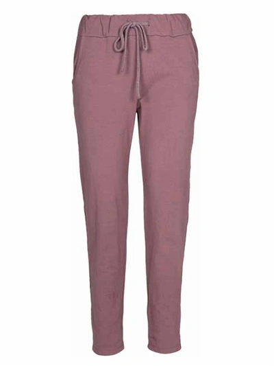 Shop M Made In Italy Cotton Loungewear Pants In Antique Pink